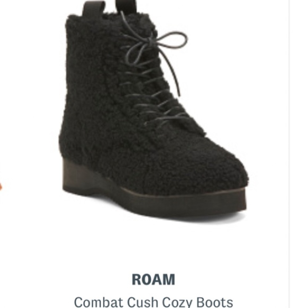 ROAM ❤️‍🔥 COMBAT CUSH COZY BOOTS NWT SIZE 9 IN BLACK - Picture 5 of 8